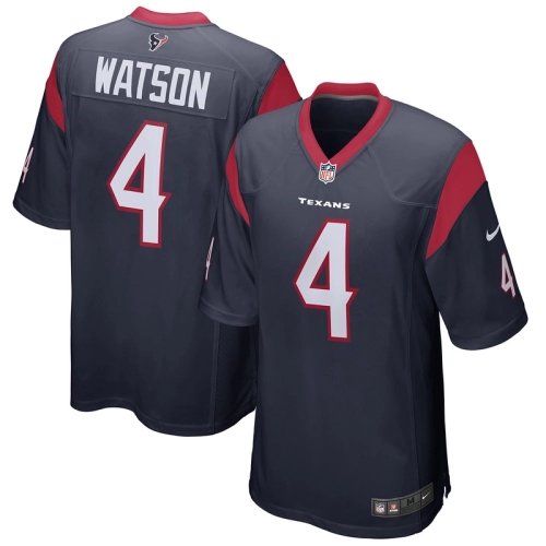Mens Houston Texans Deshaun Watson Navy Game Jersey