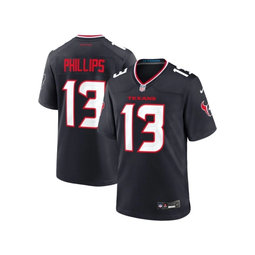 Mens Houston Texans DelShawn Phillips Navy Team Game Jersey