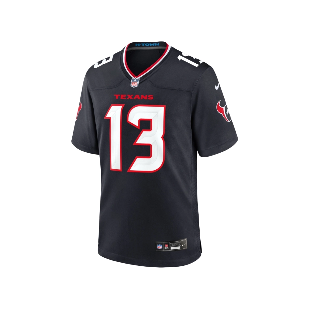 Mens Houston Texans DelShawn Phillips Navy Team Game Jersey