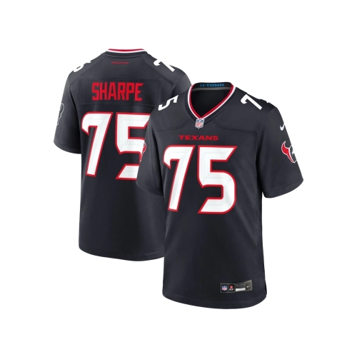 Mens Houston Texans David Sharpe Navy Team Game Jersey
