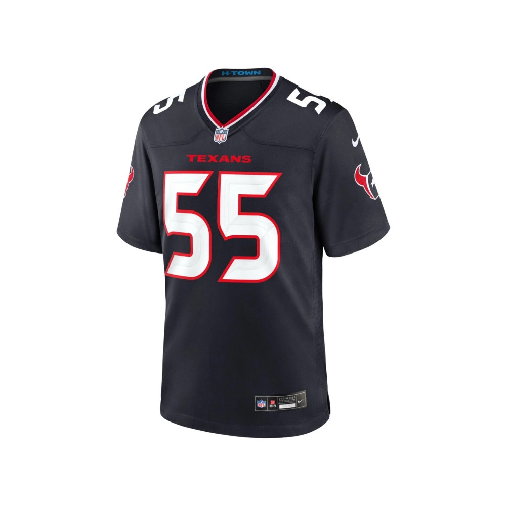 Mens Houston Texans Danielle Hunter Navy Team Game Jersey