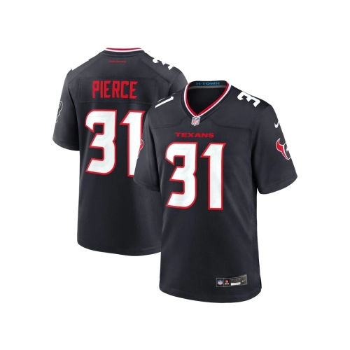 Mens Houston Texans Dameon Pierce Navy Game Jersey