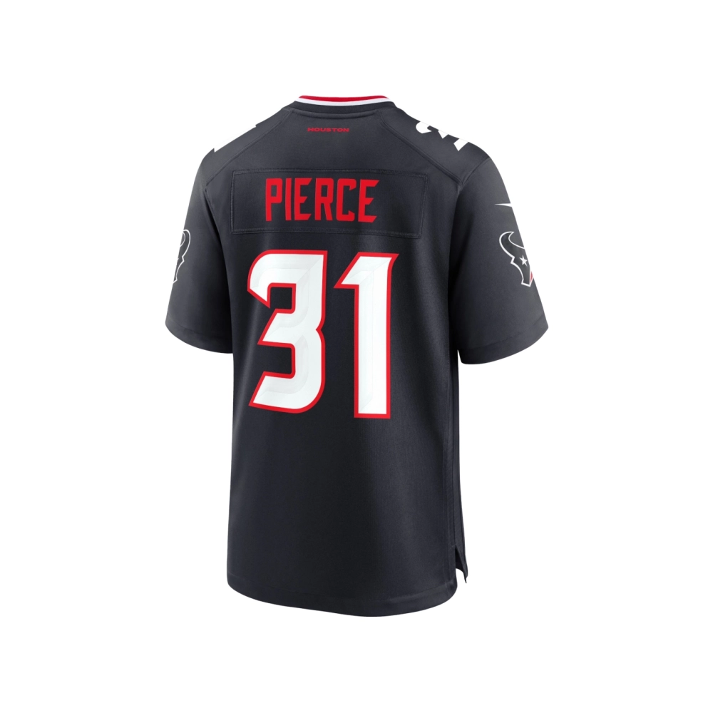 Mens Houston Texans Dameon Pierce Navy Game Jersey