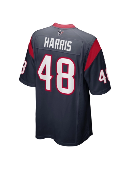 Mens Houston Texans Christian Harris Navy Game Player Jersey