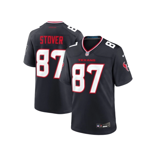 Mens Houston Texans Cade Stover Navy Game Jersey