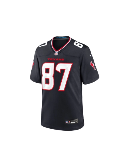 Mens Houston Texans Cade Stover Navy Game Jersey