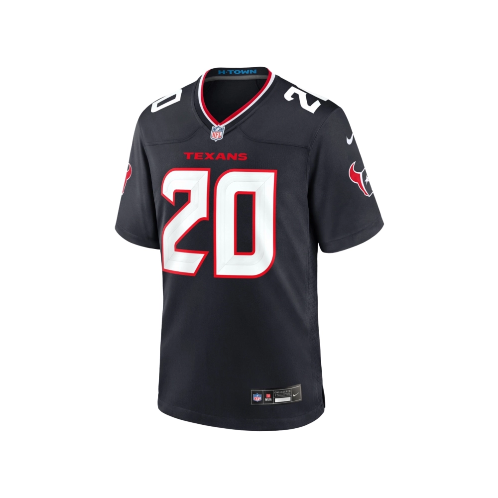 Mens Houston Texans C.J. Henderson Navy Team Game Jersey