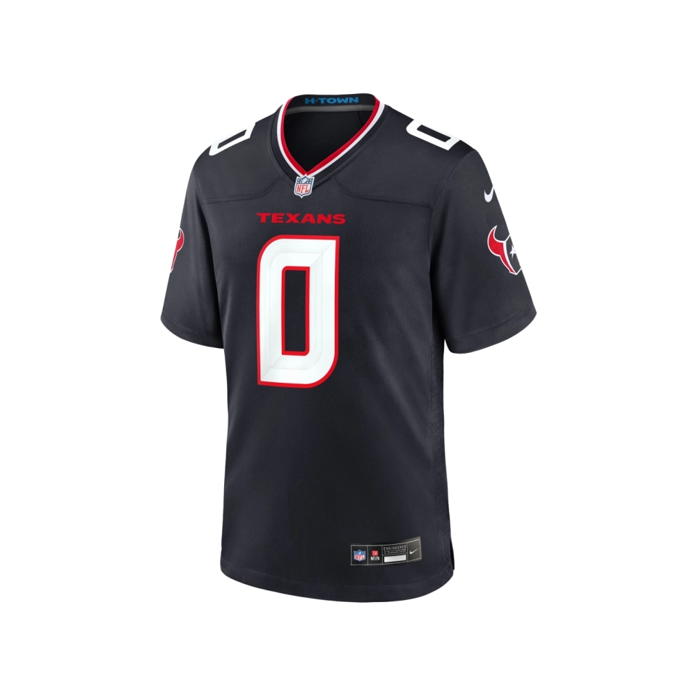 Mens Houston Texans Azeez Al-Shaair Navy Team Game Jersey