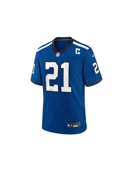 Mens Indianapolis Colts Zack Moss Royal Indiana Nights Alternate Game Jersey