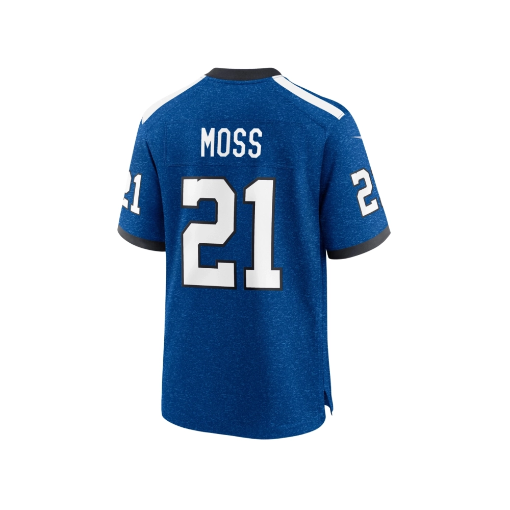 Mens Indianapolis Colts Zack Moss Royal Indiana Nights Alternate Game Jersey