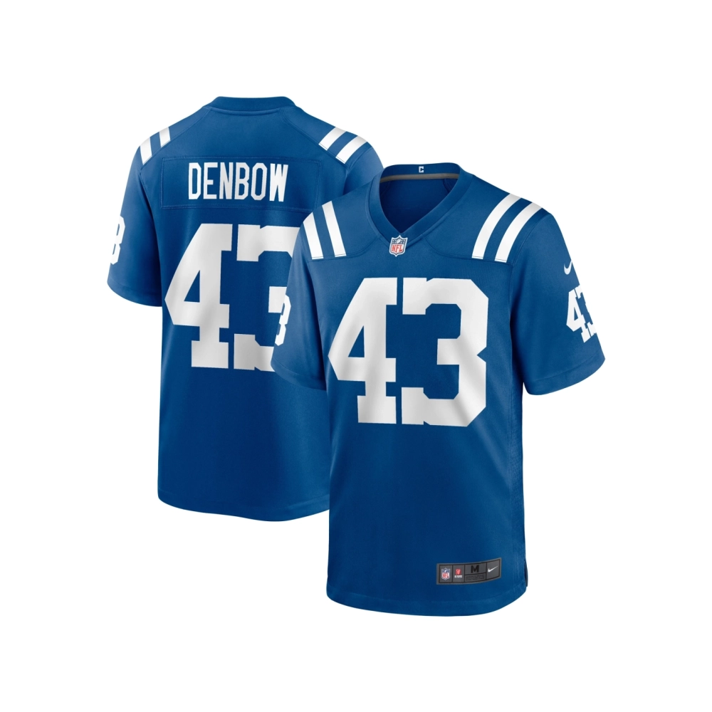 Mens Indianapolis Colts Trevor Denbow Royal Game Player Jersey