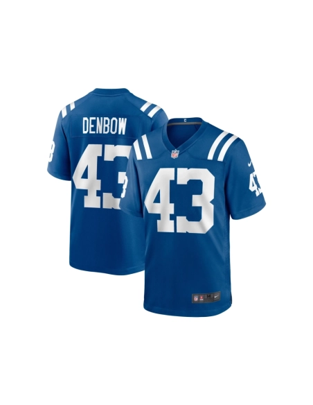 Mens Indianapolis Colts Trevor Denbow Royal Game Player Jersey
