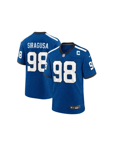 Mens Indianapolis Colts Tony Siragusa Royal Indiana Nights Alternate Game Jersey