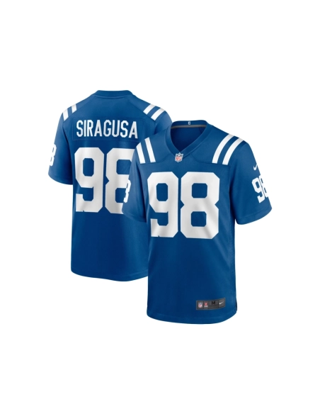 Mens Indianapolis Colts Tony Siragusa Royal Game Retired Player Jersey