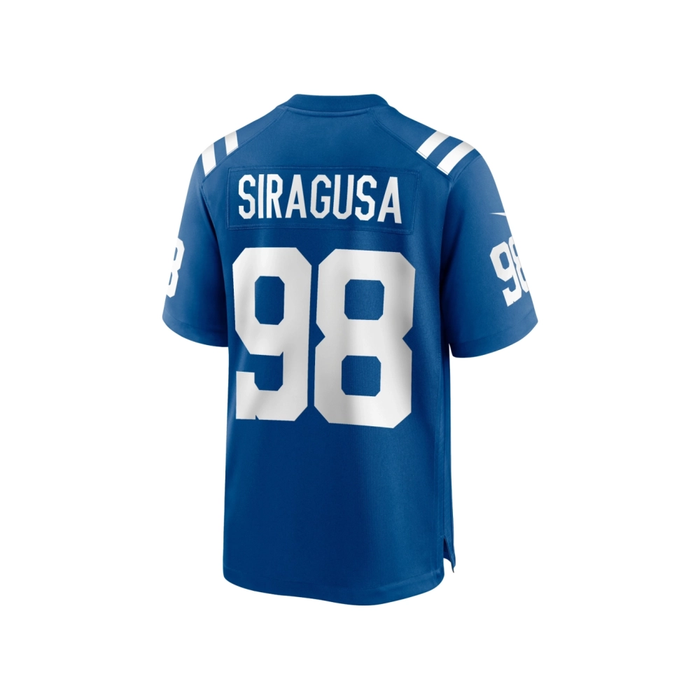 Mens Indianapolis Colts Tony Siragusa Royal Game Retired Player Jersey