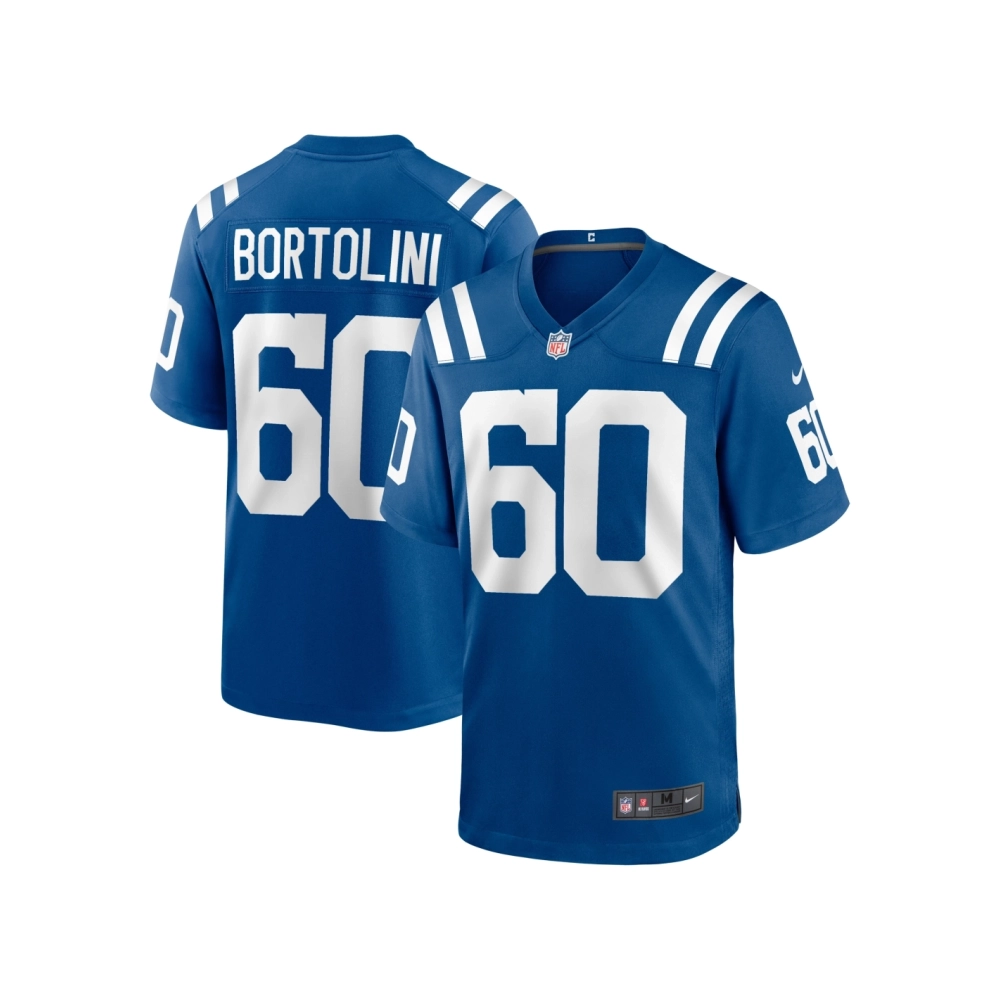 Mens Indianapolis Colts Tanor Bortolini Royal Game Jersey