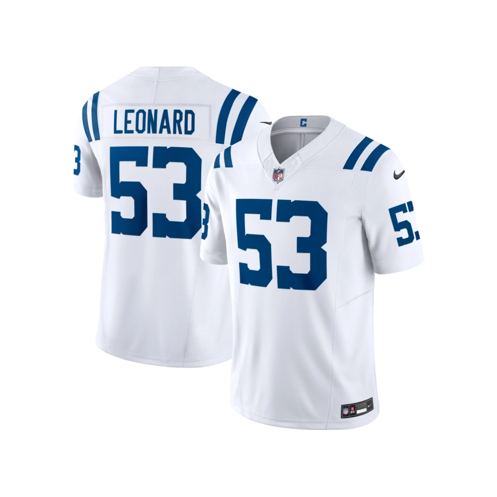 Mens Indianapolis Colts Shaquille Leonard White Vapor F.U.S.E. Limited Jersey