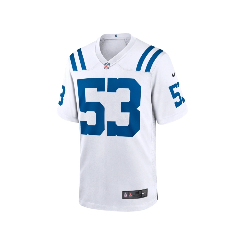 Mens Indianapolis Colts Shaquille Leonard White Player Game Jersey