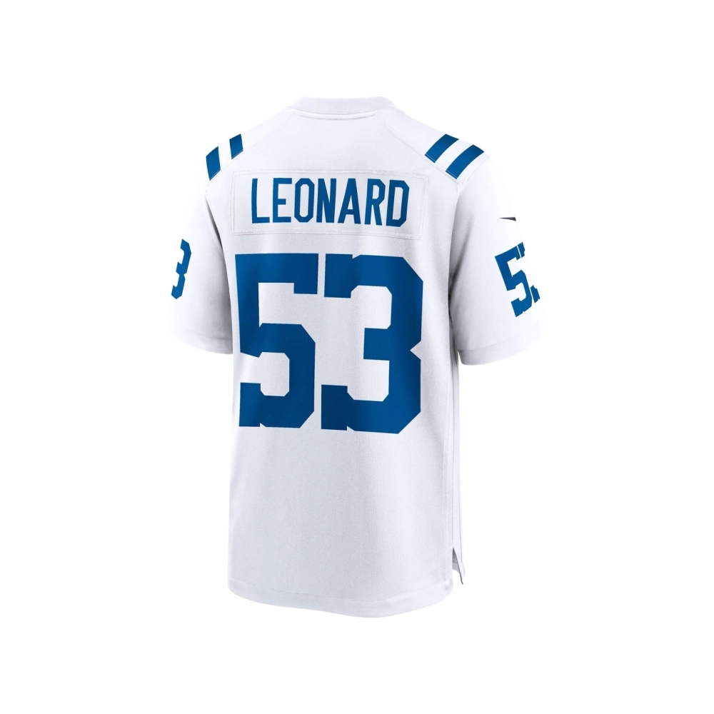 Mens Indianapolis Colts Shaquille Leonard White Player Game Jersey