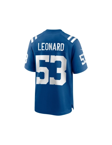 Mens Indianapolis Colts Shaquille Leonard Royal Game Player Jersey