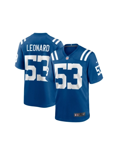 Mens Indianapolis Colts Shaquille Leonard Royal Game Jersey
