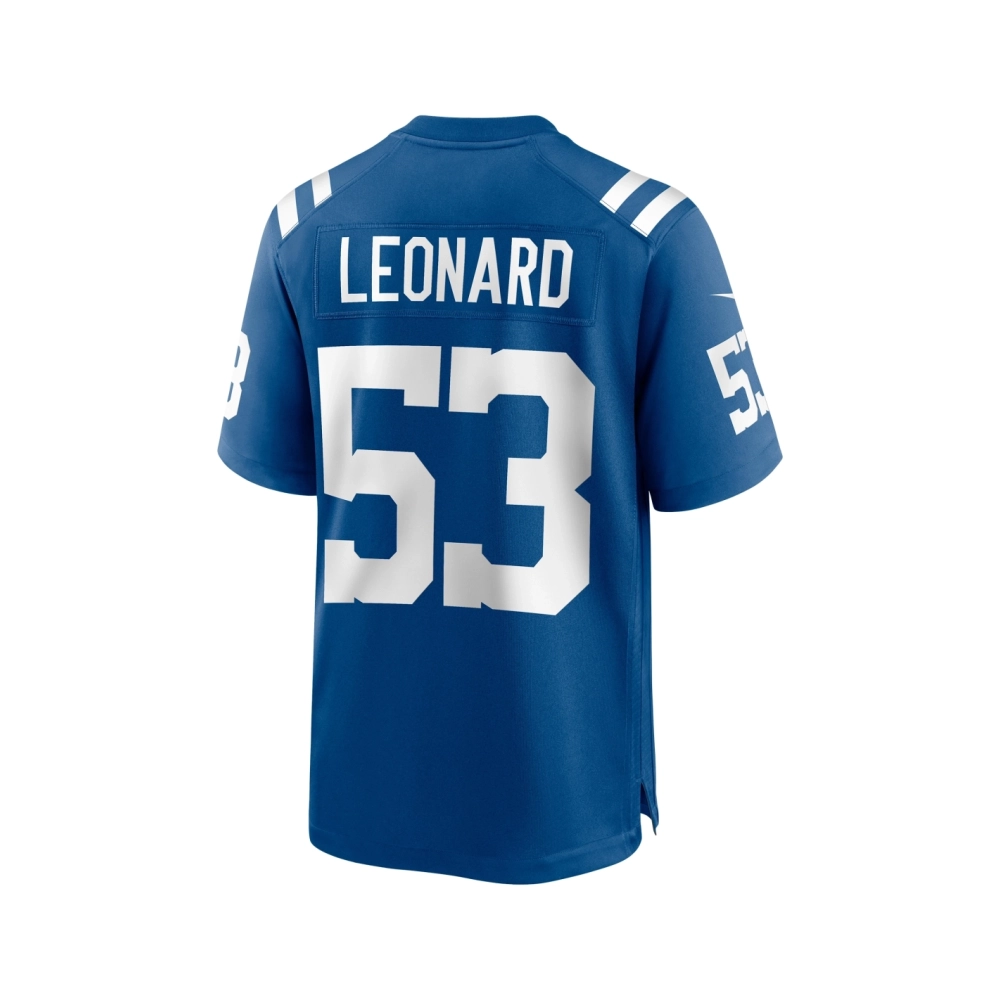 Mens Indianapolis Colts Shaquille Leonard Royal Game Jersey