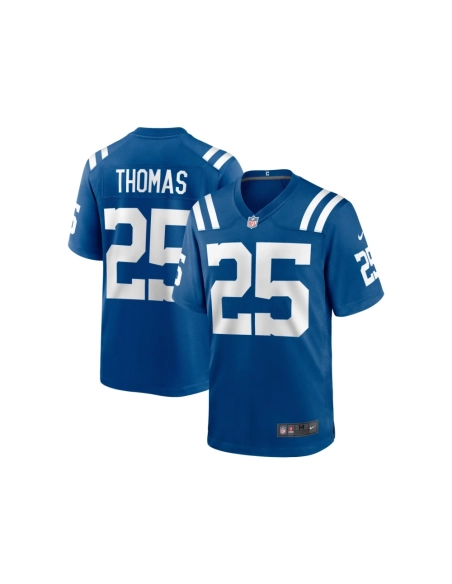 Mens Indianapolis Colts Rodney Thomas Royal Player Game Jersey