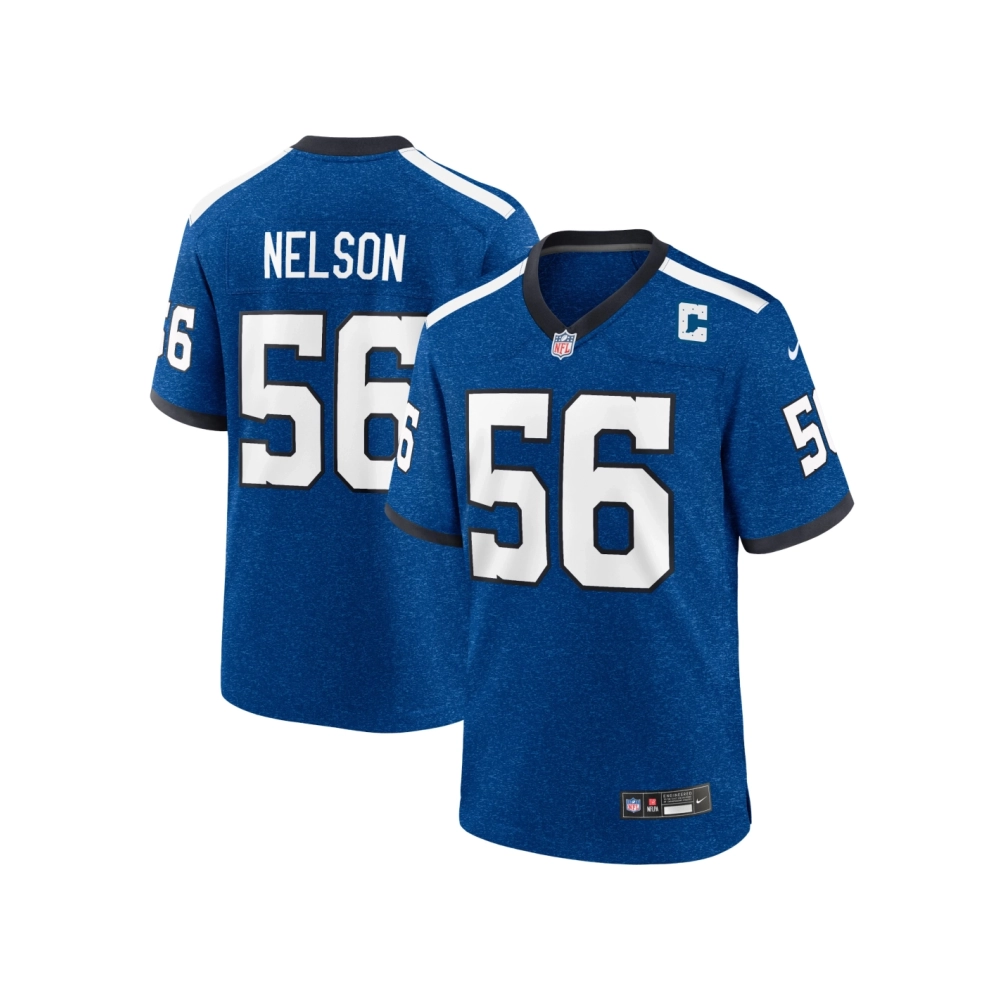 Mens Indianapolis Colts Quenton Nelson Royal Indiana Nights Alternate Game Jersey