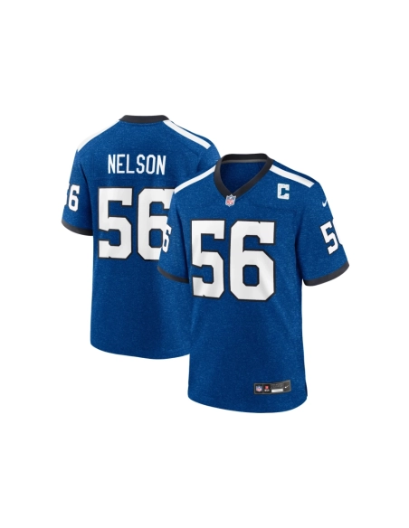 Mens Indianapolis Colts Quenton Nelson Royal Indiana Nights Alternate Game Jersey