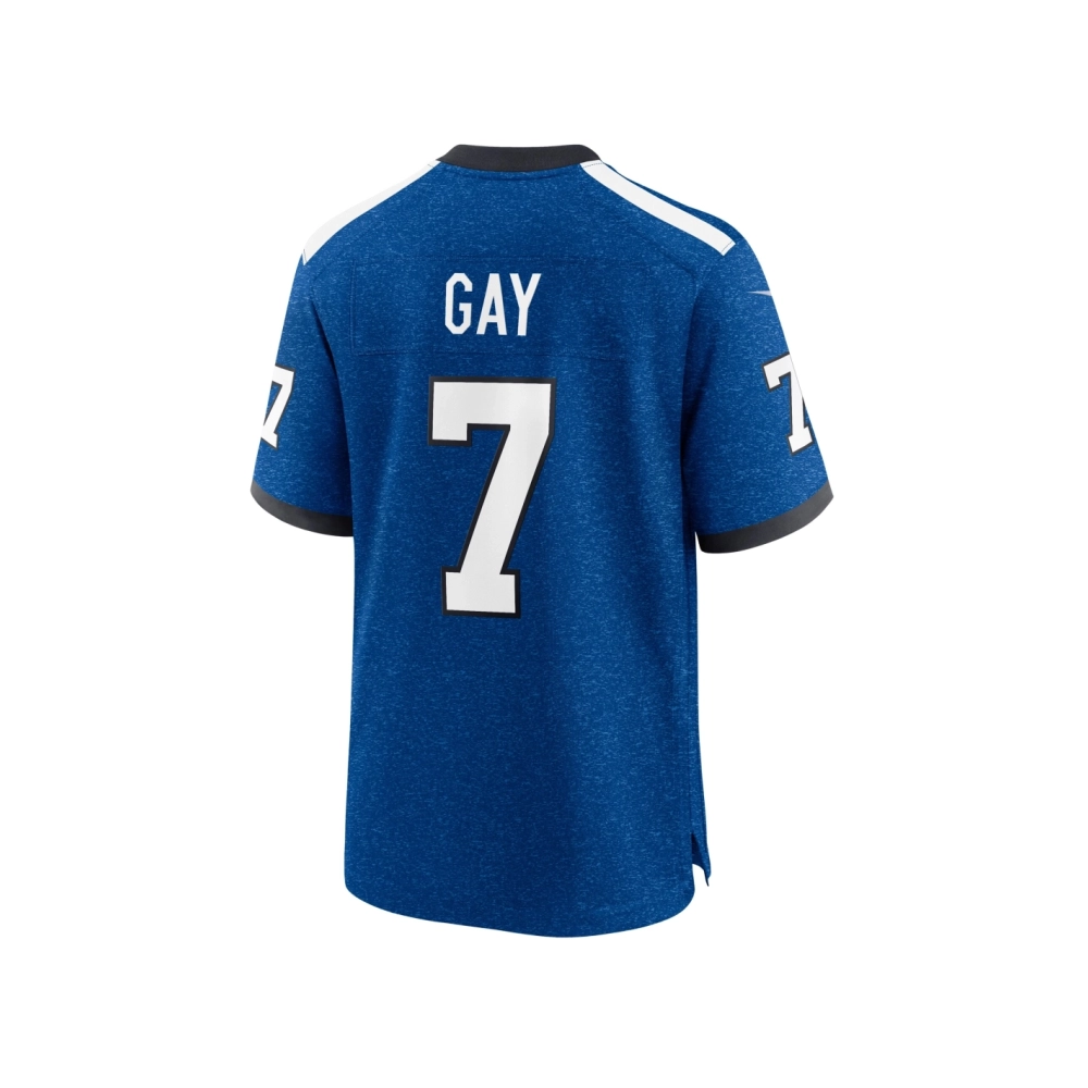 Mens Indianapolis Colts Matt Gay Royal Indiana Nights Alternate Game Jersey