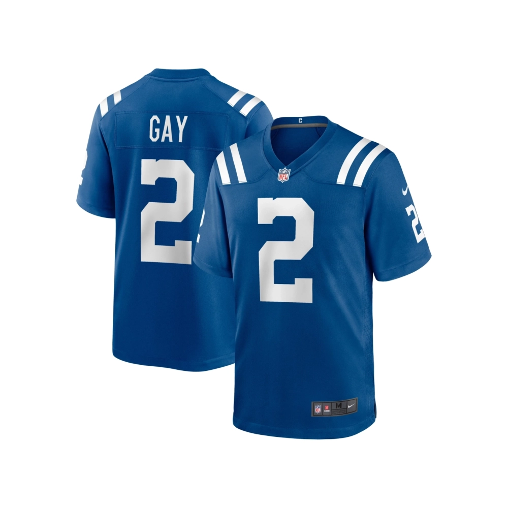 Mens Indianapolis Colts Matt Gay Royal Game Player Jersey