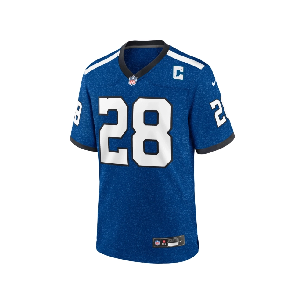 Mens Indianapolis Colts Marshall Faulk Royal Indiana Nights Alternate Game Jersey
