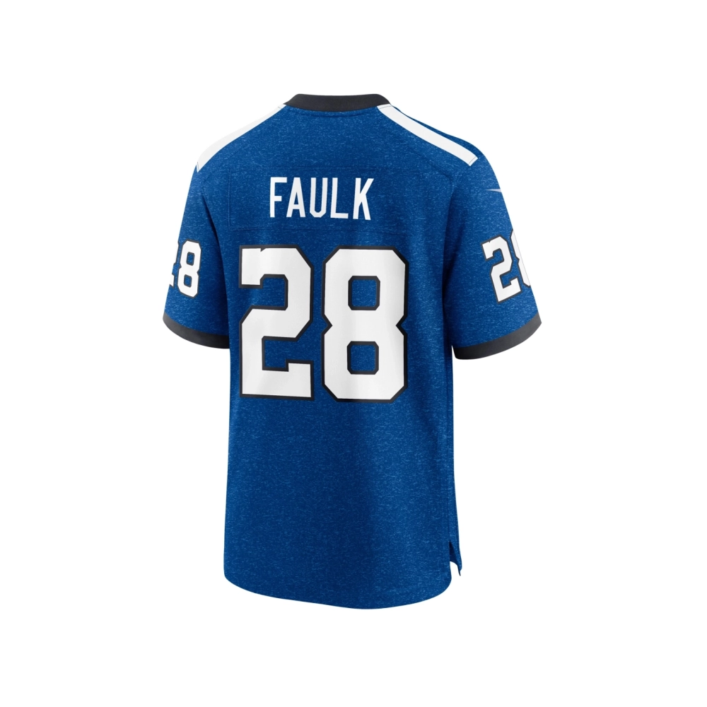 Mens Indianapolis Colts Marshall Faulk Royal Indiana Nights Alternate Game Jersey