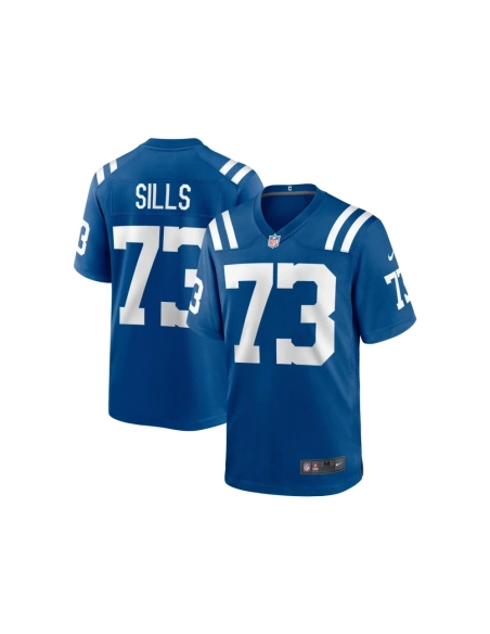 Mens Indianapolis Colts Josh Sills Royal Team Game Jersey