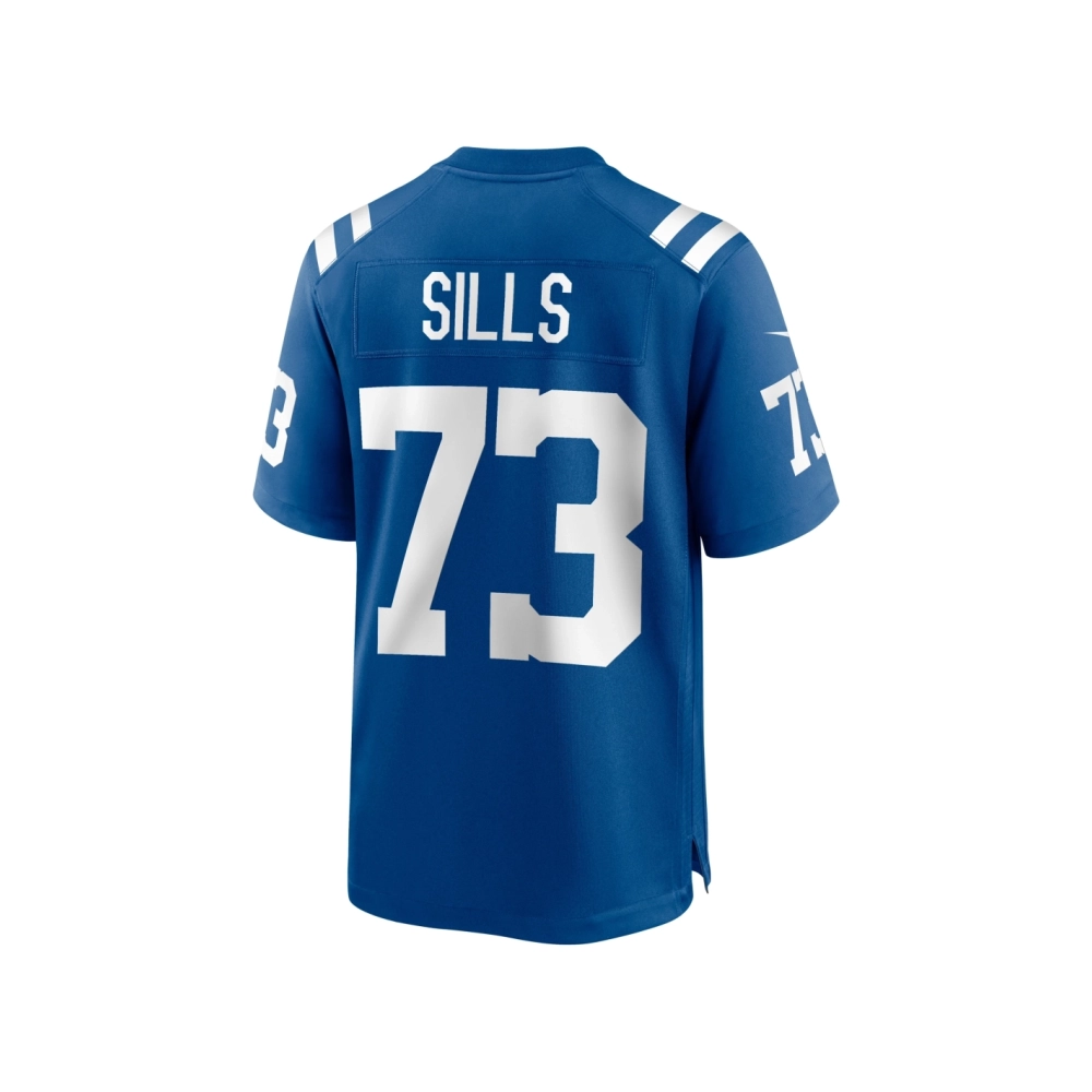 Mens Indianapolis Colts Josh Sills Royal Team Game Jersey