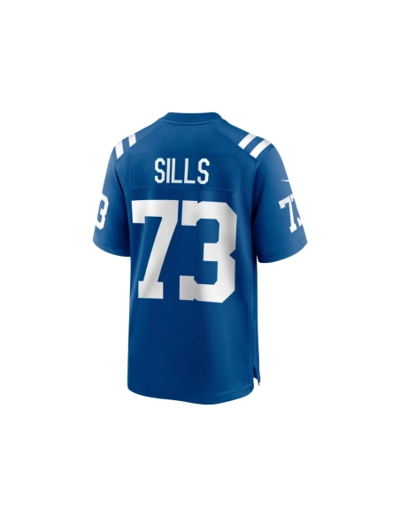 Mens Indianapolis Colts Josh Sills Royal Team Game Jersey