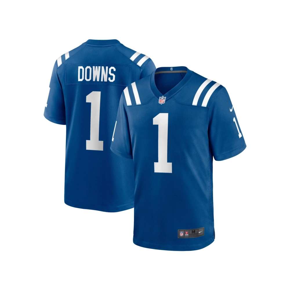 Mens Indianapolis Colts Josh Downs Royal Team Game Jersey