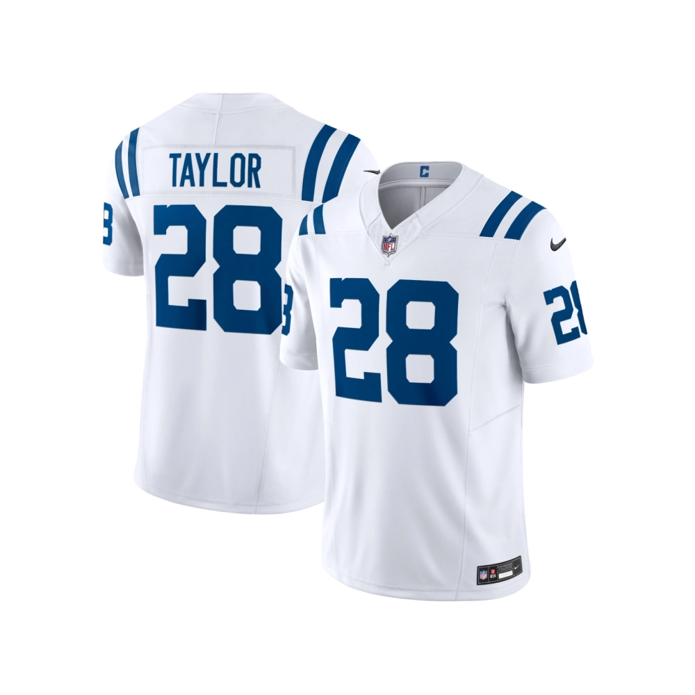 Mens Indianapolis Colts Jonathan Taylor White Vapor F.U.S.E. Limited Jersey