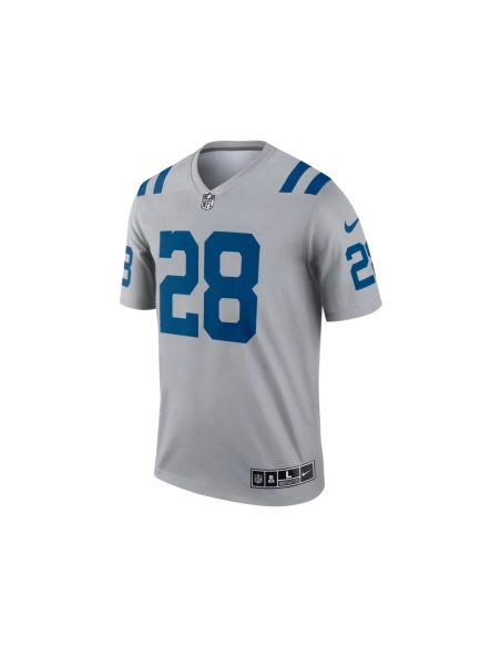 Mens Indianapolis Colts Jonathan Taylor Gray Inverted Legend Jersey