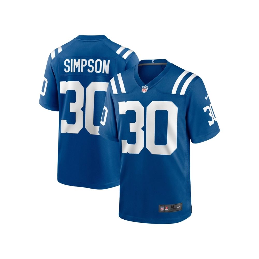 Mens Indianapolis Colts Jaylin Simpson Royal Game Jersey