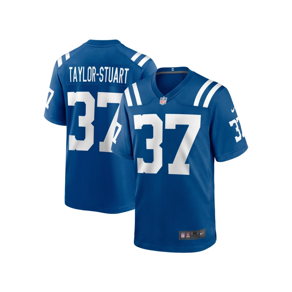 Mens Indianapolis Colts Isaac Taylor-Stuart Royal Team Game Jersey