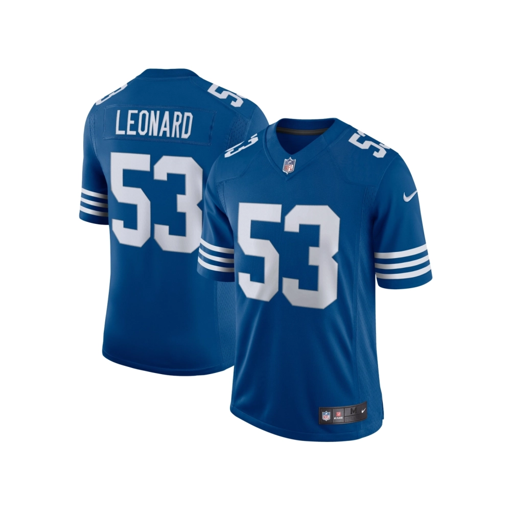 Mens Indianapolis Colts Darius Leonard Royal Alternate Vapor Limited Jersey