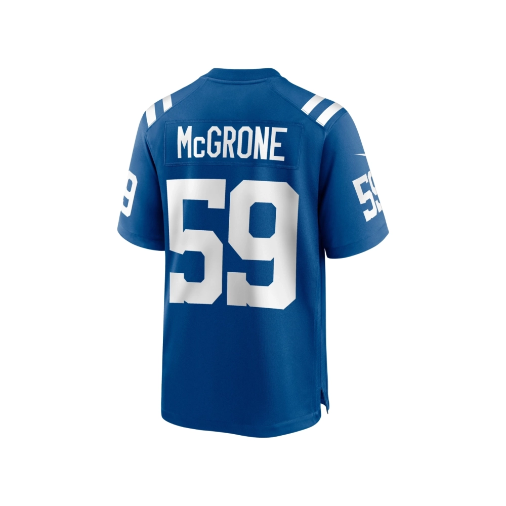 Mens Indianapolis Colts Cameron McGrone Royal Team Game Jersey