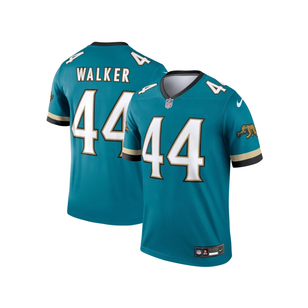 Mens Jacksonville Jaguars Travon Walker Teal Prowler Throwback Legend Jersey