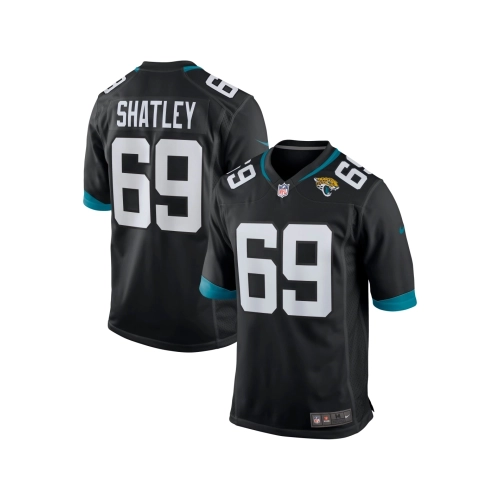 Mens Jacksonville Jaguars Tyler Shatley Black Game Jersey