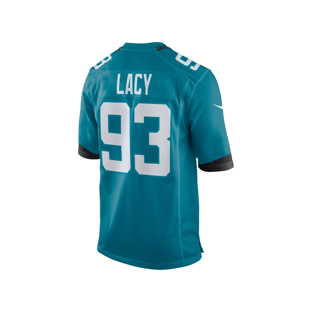Mens Jacksonville Jaguars Tyler Lacy Teal Team Game Jersey