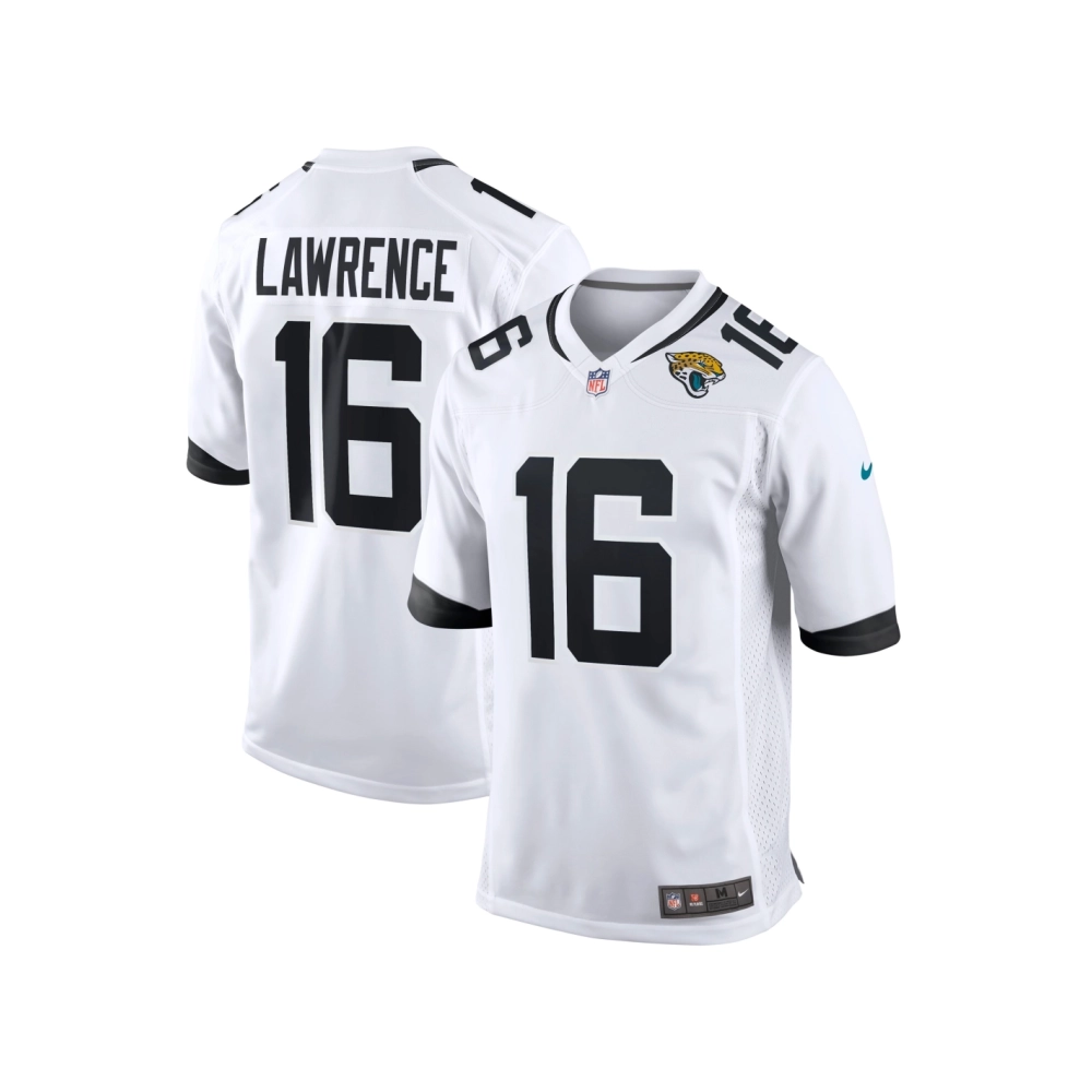 Mens Jacksonville Jaguars Trevor Lawrence White Game Jersey