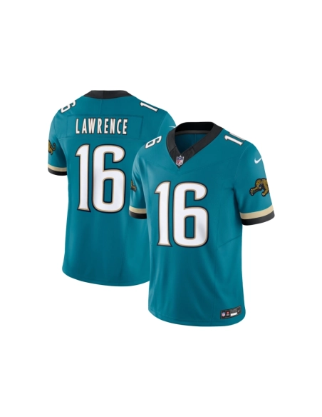 Mens Jacksonville Jaguars Trevor Lawrence Teal Prowler Throwback Vapor F.U.S.E. Limited Jersey