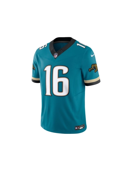 Mens Jacksonville Jaguars Trevor Lawrence Teal Prowler Throwback Vapor F.U.S.E. Limited Jersey