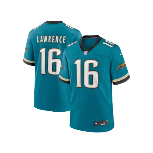 Mens Jacksonville Jaguars Trevor Lawrence Teal Prowler Throwback Player Game Jersey